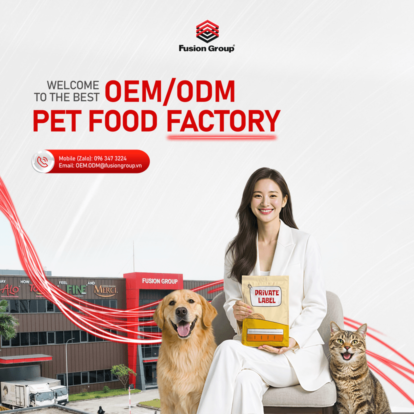 Comprehensive OEM & ODM Pet Food Solutions at Fusion Group’s Advanced Manufacturing Facility