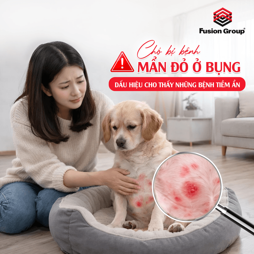 Chó bị nổi mẩn đỏ ở bụng: Dấu hiệu cho những bệnh tiềm ẩn
