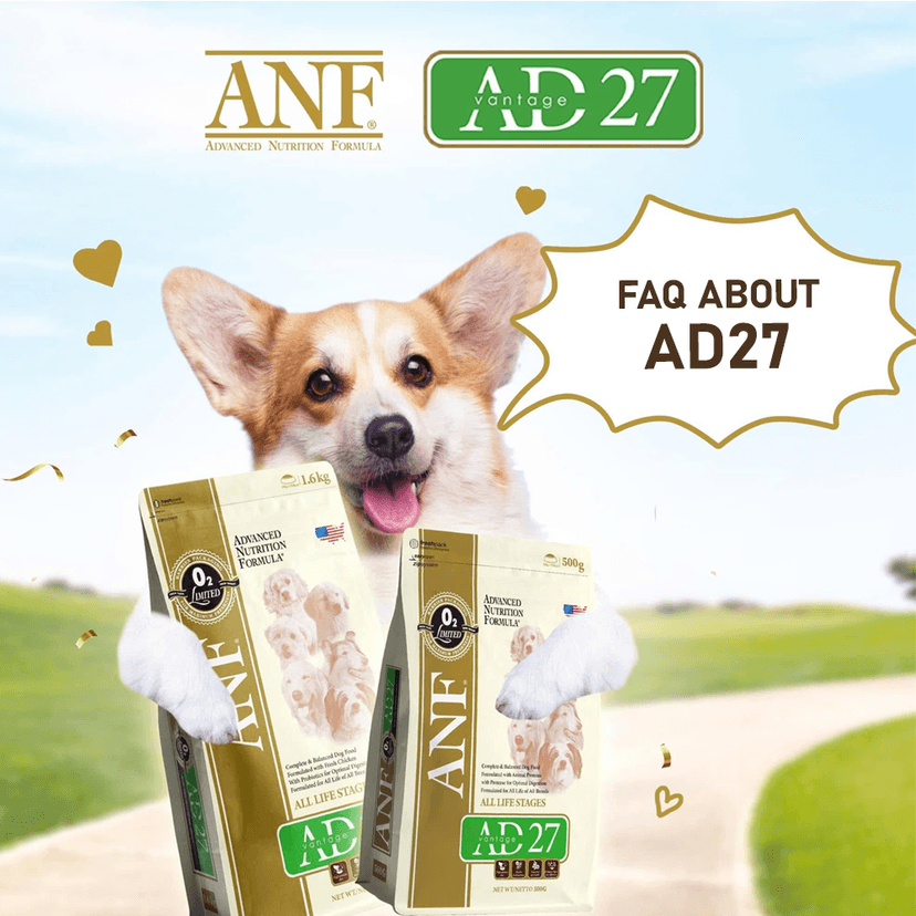 FREQUENTLY ASKED QUESTIONS ABOUT ANF AD27 DOG FOOD
