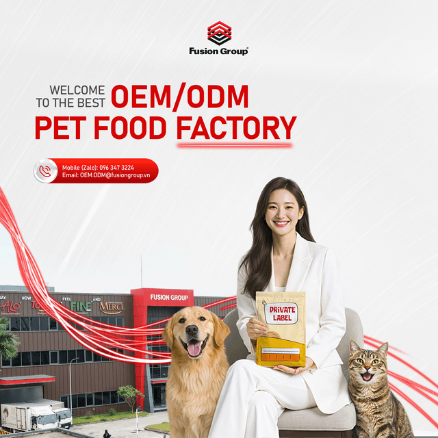 Comprehensive OEM & ODM Pet Food Solutions at Fusion Group’s Advanced Manufacturing Facility