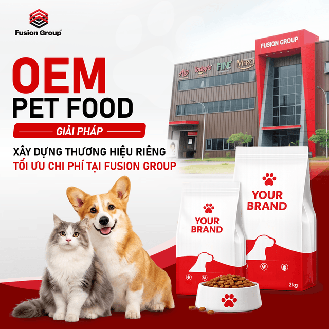 OEM Pet Food Factory: Giải pháp sản xuất thức ăn thú cưng uy tín tại Việt Nam