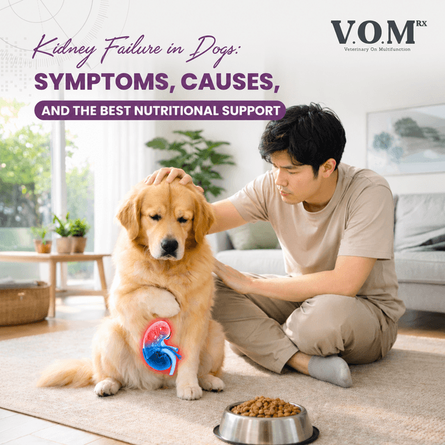 Kidney Failure in Dogs: Symptoms, Causes, and the Best Nutritional Support
