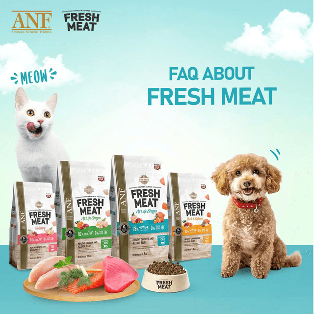 FREQUENTLY ASKED QUESTIONS ABOUT ANF FRESH MEAT PET FOOD