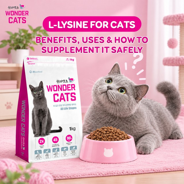 L-Lysine for Cats: Benefits, Uses & How to Supplement It Safely